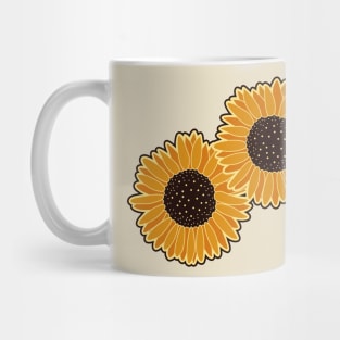 Many Sunny Yellow Flowers Mug